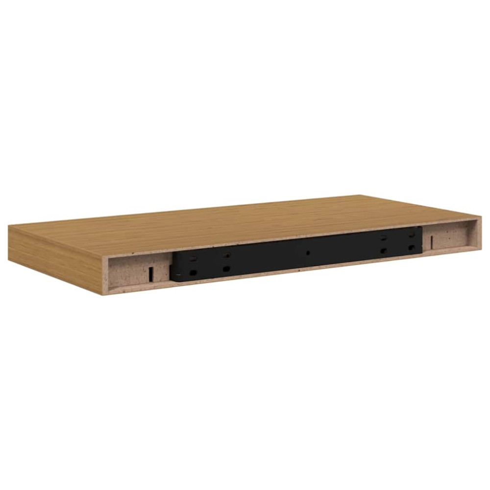 Produktbild för Vägg hylla 2 pcs Beige 50 x 23 x 4 cm Konstruerat trä