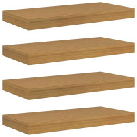 Produktbild för Vägg hylla Väggmonterat 4 pcs Beige 50 x 23,5 x 4 cm