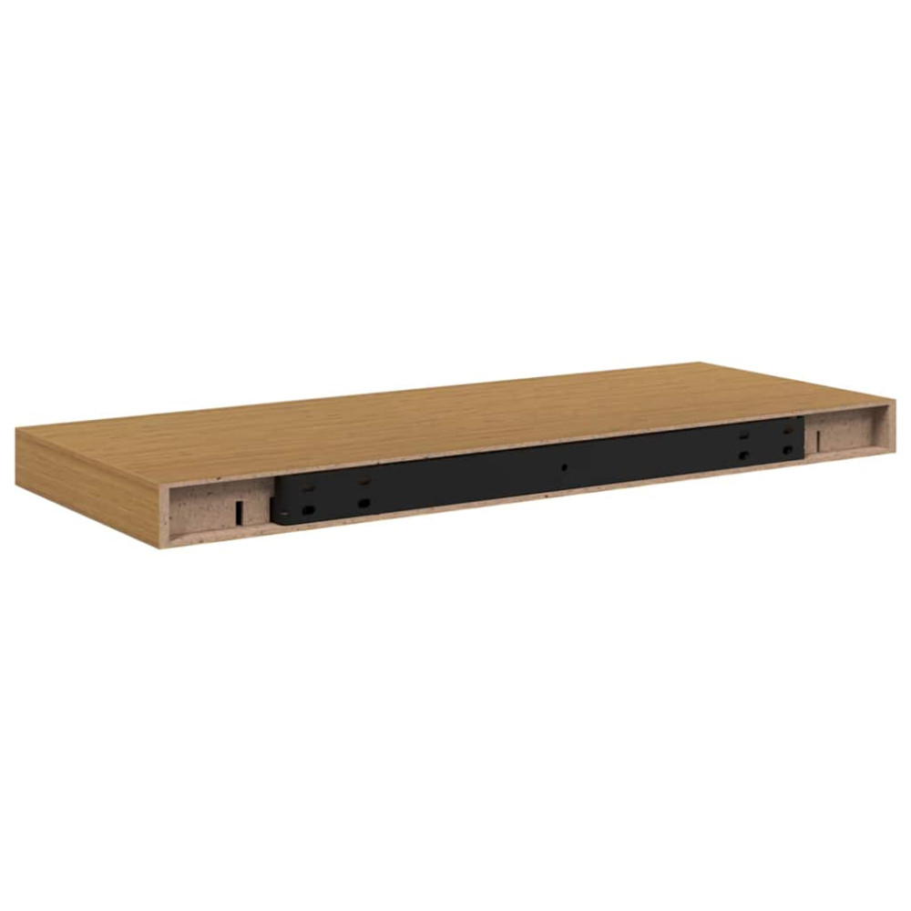 Produktbild för Vägg hylla 2 pcs Beige 60 x 23,5 x 4 cm Konstruerat trä