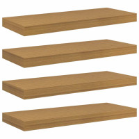 Produktbild för Vägg hylla 4 pcs Beige 60 x 23 x 4 cm Konstruerat trä