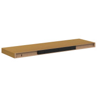 Produktbild för Vägg hylla 2 pcs Beige 80 x 23,5 x 4 cm Konstruerat trä