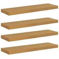 Produktbild för Vägg hylla 4 pcs Beige 80 x 23,5 x 4 cm Konstruerat trä
