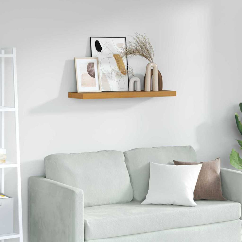 Produktbild för Vägg hylla Väggmonterad Beige 90 x 23,5 x 4 cm Konstruerat trä