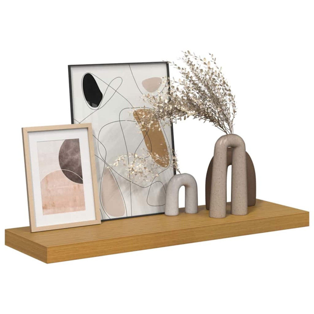 Produktbild för Vägg hylla Väggmonterad Beige 90 x 23,5 x 4 cm Konstruerat trä