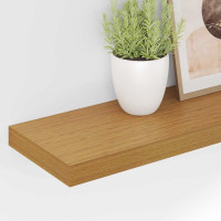 Produktbild för Vägg hylla Väggmonterad Beige 90 x 23,5 x 4 cm Konstruerat trä