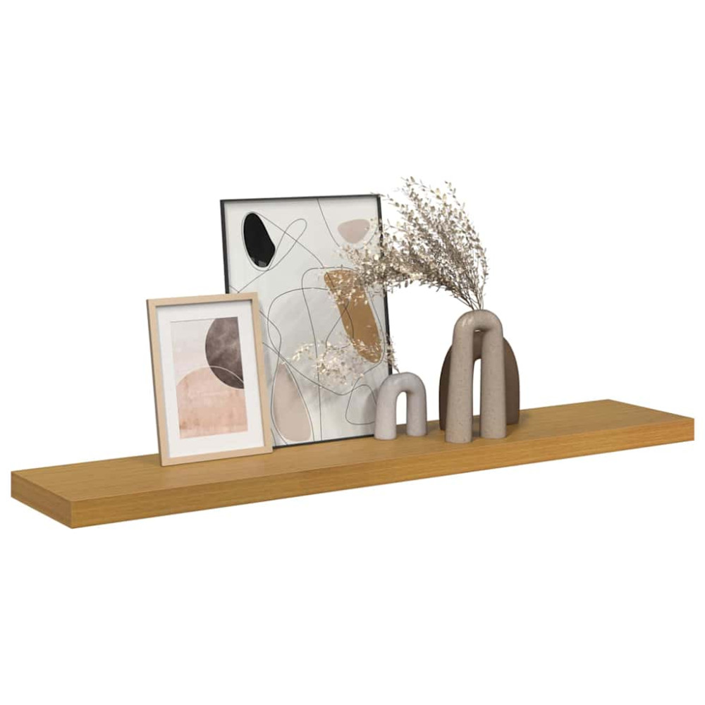 Produktbild för Vägg hylla Väggmonterad Beige 120 x 23,5 x 4 cm Konstruerat trä