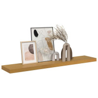 Produktbild för Vägg hylla Väggmonterad Beige 120 x 23,5 x 4 cm Konstruerat trä