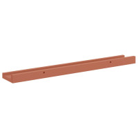Produktbild för Vägg hylla med hylla 2 pcs Röd 60 x 9 x 3 cm Konstruerat trä