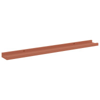 Produktbild för Vägg hylla med hylla 2 pcs Röd 80 x 9 x 3 cm Konstruerat trä