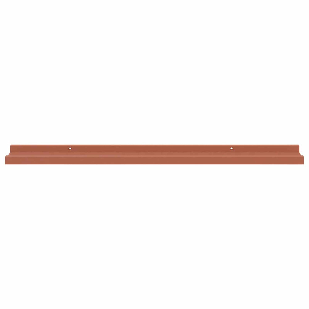 Produktbild för Vägg hylla med hylla 2 pcs Röd 80 x 9 x 3 cm Konstruerat trä