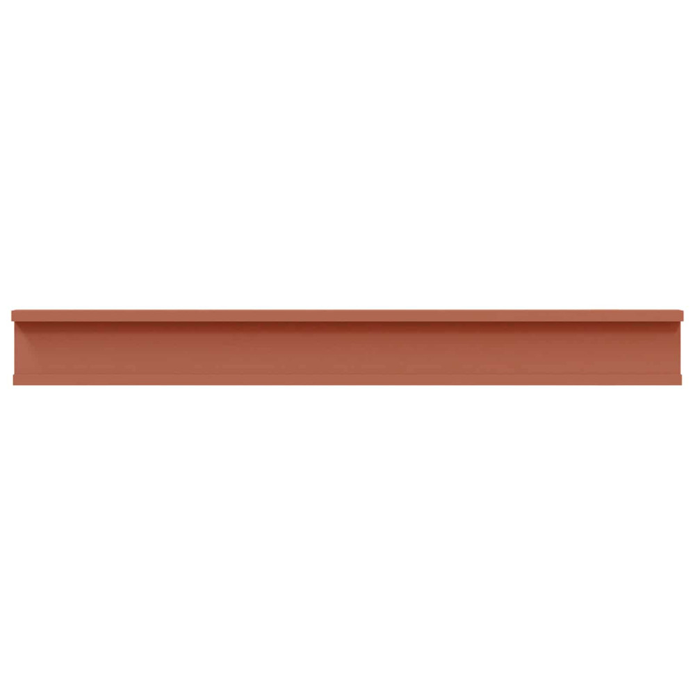 Produktbild för Vägg hylla med hylla 2 pcs Röd 80 x 9 x 3 cm Konstruerat trä