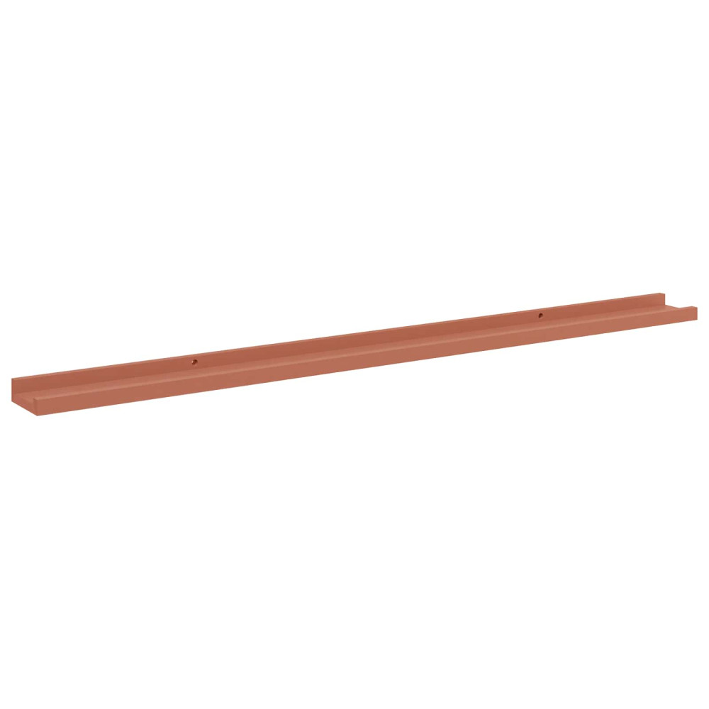 Produktbild för Vägg hylla med hylla 2 pcs Röd 115 x 9 x 3 cm Konstruerat trä