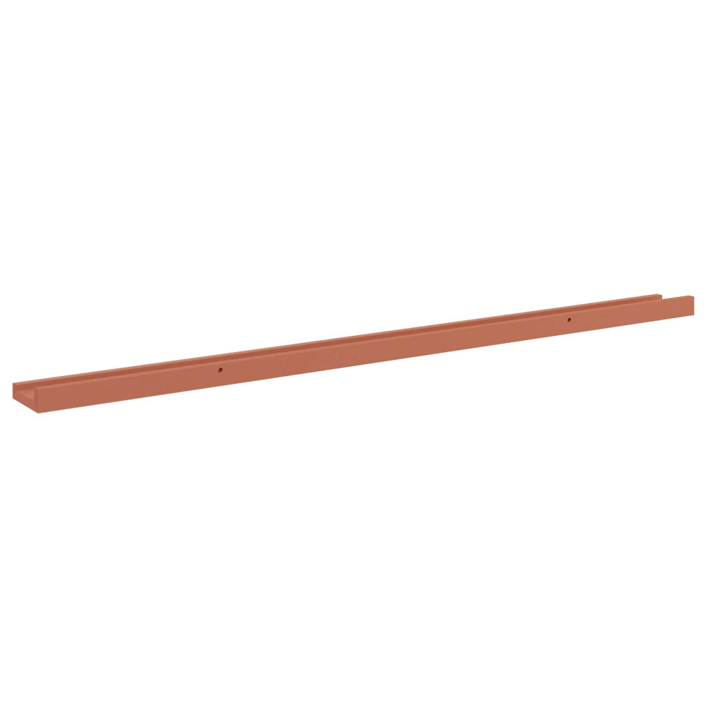 Produktbild för Vägg hylla med hylla 2 pcs Röd 115 x 9 x 3 cm Konstruerat trä