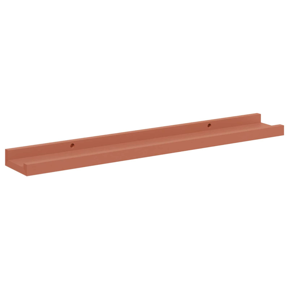 Produktbild för Vägg hylla med hylla 4 pcs Röd 60 x 9 x 3 cm Konstruerat trä