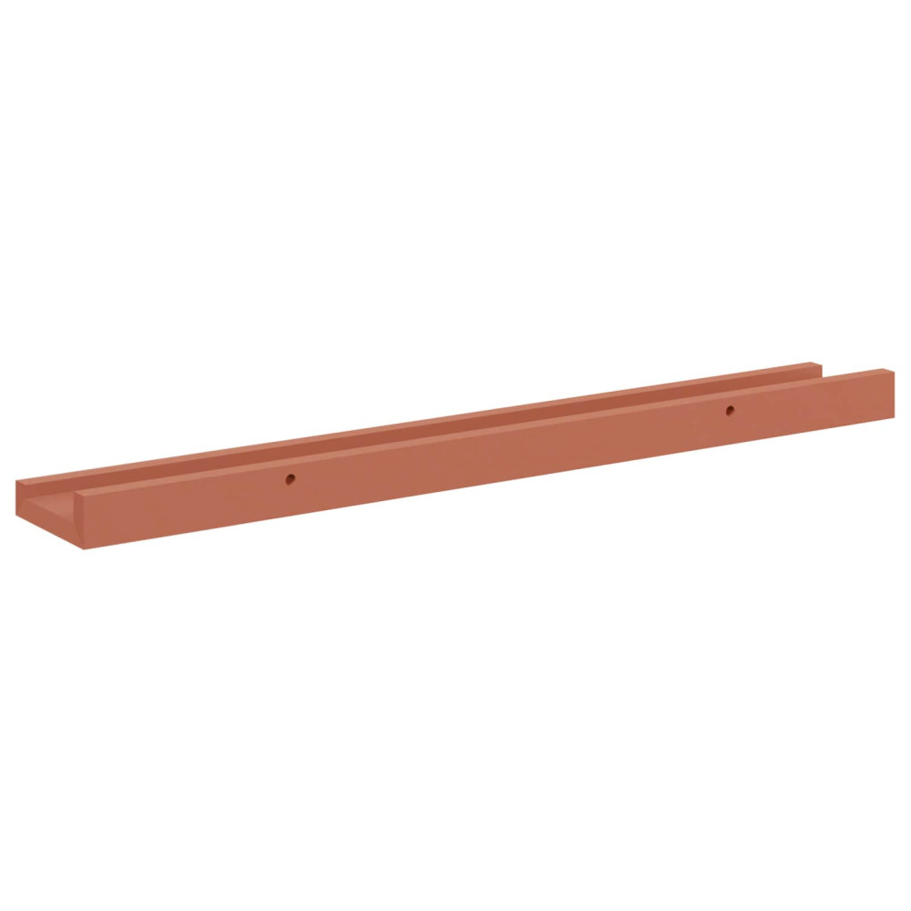 Produktbild för Vägg hylla med hylla 4 pcs Röd 60 x 9 x 3 cm Konstruerat trä