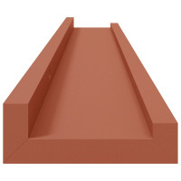 Produktbild för Vägg hylla med hylla 4 pcs Röd 80 x 9 x 3 cm Konstruerat trä