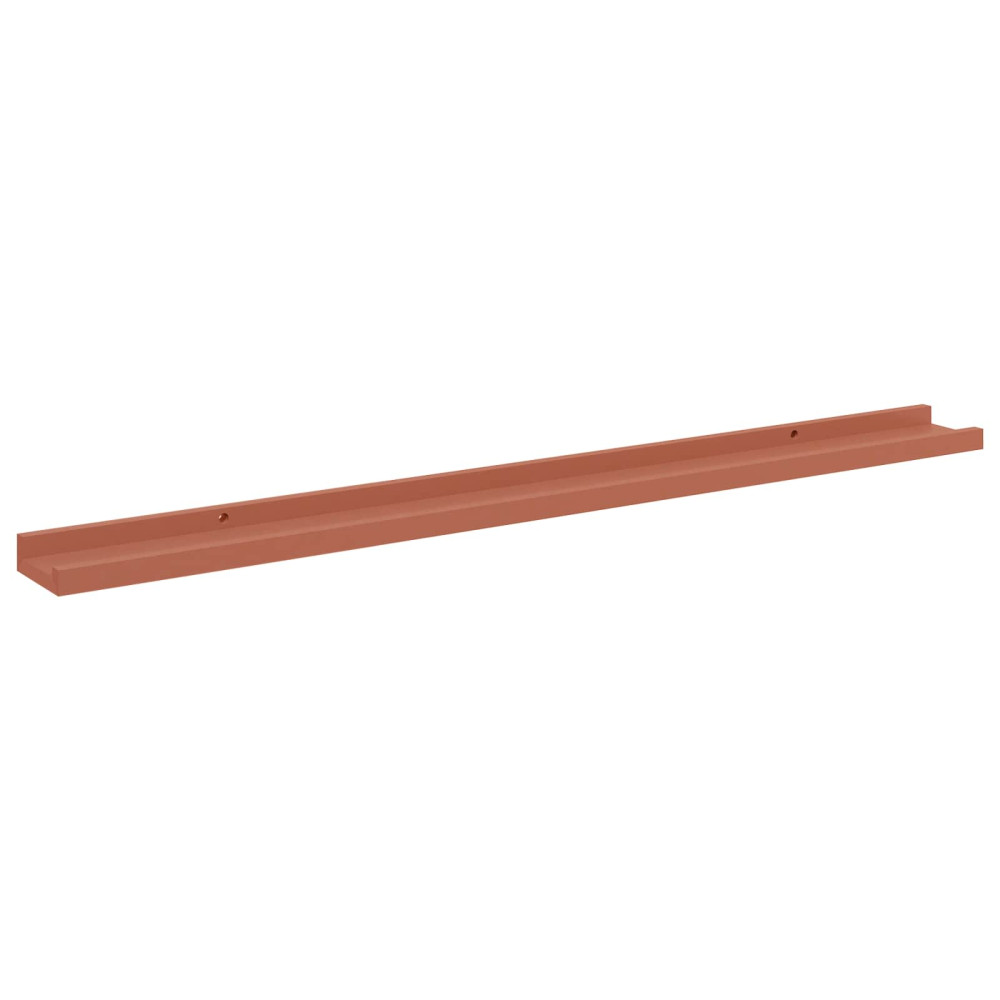 Produktbild för Vägg hylla med hylla 4 pcs Röd 100 x 9 x 3 cm Konstruerat trä