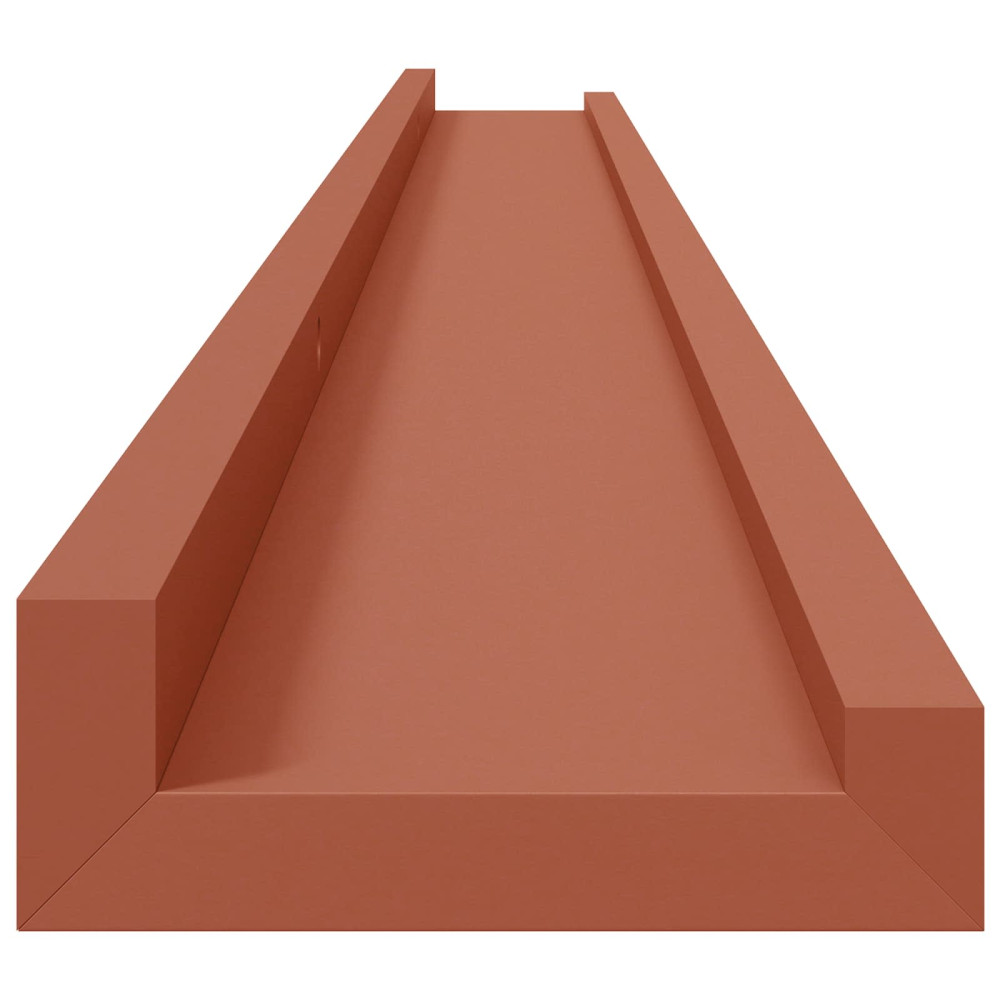 Produktbild för Vägg hylla med hylla 4 pcs Röd 115 x 9 x 3 cm Konstruerat trä