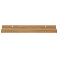 Produktbild för Vägg hylla med hylla 2 pcs Brun 40 x 9 x 3 cm Konstruerat trä