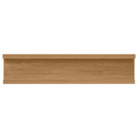 Produktbild för Vägg hylla med hylla 2 pcs Brun 40 x 9 x 3 cm Konstruerat trä
