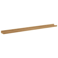 Produktbild för Vägg hylla med hylla 4 pcs Brun 100 x 9 x 3 cm Konstruerat trä