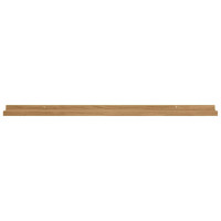 Produktbild för Vägg hylla med hylla 4 pcs Brun 100 x 9 x 3 cm Konstruerat trä