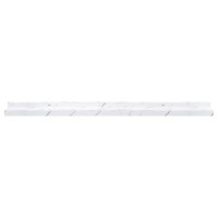 Produktbild för Vägg hylla 2 pcs Vit marmor 80 x 9 x 3 cm Konstruerat trä