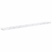 Produktbild för Vägg hylla 2 pcs Vit marmor 100 x 9 x 3 cm Konstruerat trä