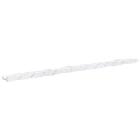 Produktbild för Vägg hylla 2 pcs Vit marmor 115 x 9 x 3 cm Konstruerat trä