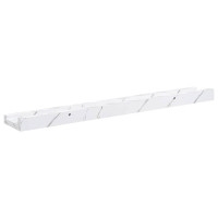 Produktbild för Vägg hylla 4 pcs Vit marmor 60 x 9 x 3 cm Konstruerat trä