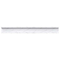 Produktbild för Vägg hylla 4 pcs Vit marmor 80 x 9 x 3 cm Konstruerat trä