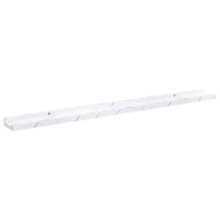 Produktbild för Vägg hylla 4 pcs Vit marmor 100 x 9 x 3 cm Konstruerat trä