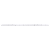 Produktbild för Vägg hylla 4 pcs Vit marmor 115 x 9 x 3 cm Konstruerat trä