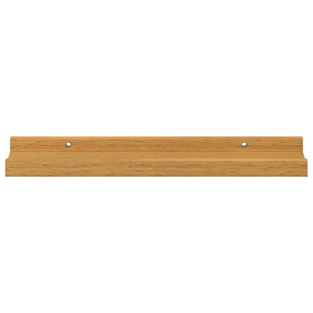 Produktbild för Vägg hylla med hylla 2 pcs Beige 40 x 9 x 3 cm Konstruerat trä