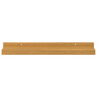 Produktbild för Vägg hylla med hylla 2 pcs Beige 40 x 9 x 3 cm Konstruerat trä