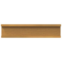 Produktbild för Vägg hylla med hylla 2 pcs Beige 40 x 9 x 3 cm Konstruerat trä