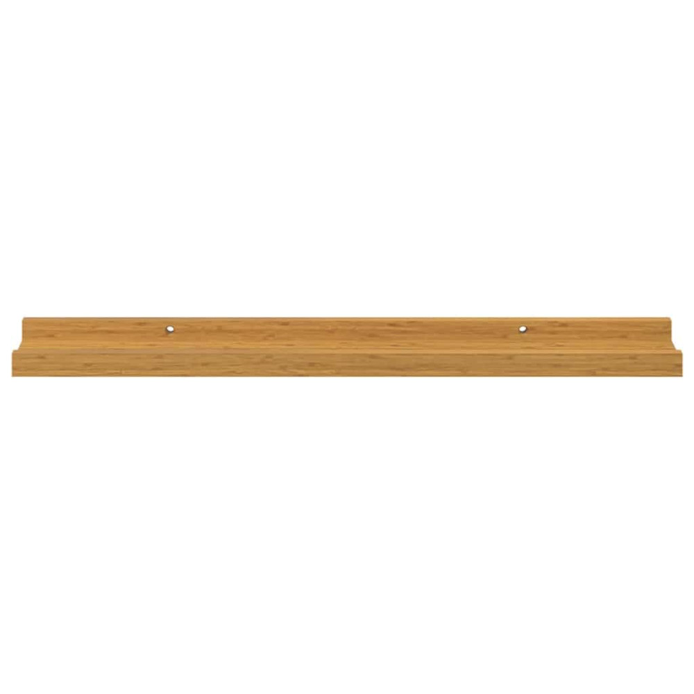 Produktbild för Vägg hylla med hylla 2 pcs Beige 60 x 9 x 3 cm Konstruerat trä