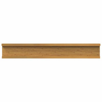 Produktbild för Vägg hylla med hylla 2 pcs Beige 60 x 9 x 3 cm Konstruerat trä