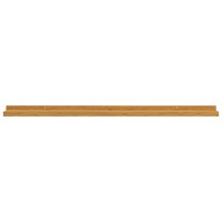 Produktbild för Vägg hylla med hylla 2 pcs Beige 100 x 9 x 3 cm Konstruerat trä
