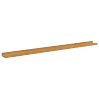 Produktbild för Vägg hylla med hylla 2 pcs Beige 115 x 9 x 3 cm Konstruerat trä