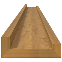 Produktbild för Vägg hylla med hylla 2 pcs Beige 115 x 9 x 3 cm Konstruerat trä