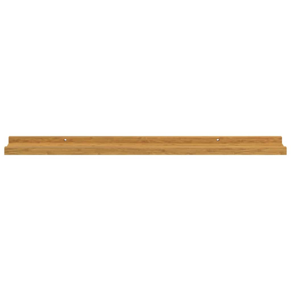 Produktbild för Vägg hylla med hylla 4 pcs Beige 80 x 9 x 3 cm Konstruerat trä