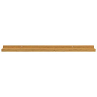 Produktbild för Vägg hylla med hylla 4 pcs Beige 80 x 9 x 3 cm Konstruerat trä