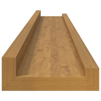 Produktbild för Vägg hylla med hylla 4 pcs Beige 80 x 9 x 3 cm Konstruerat trä