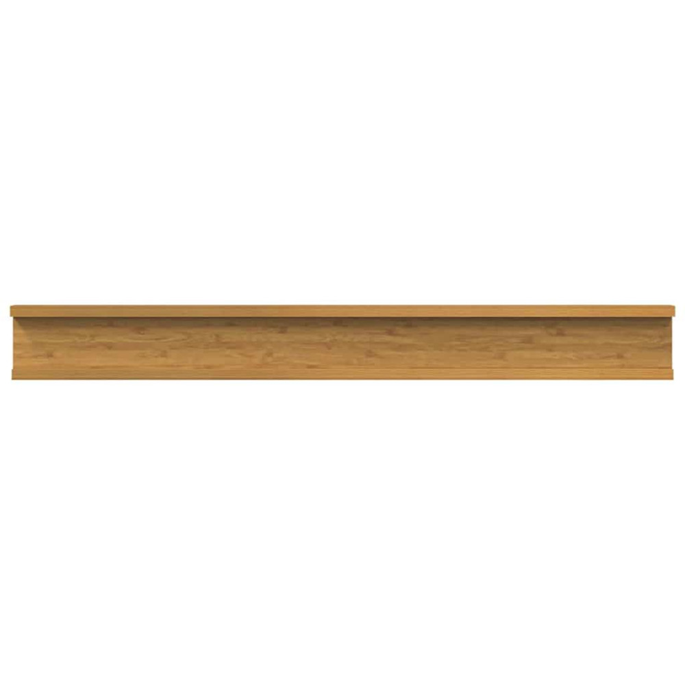 Produktbild för Vägg hylla med hylla 4 pcs Beige 80 x 9 x 3 cm Konstruerat trä