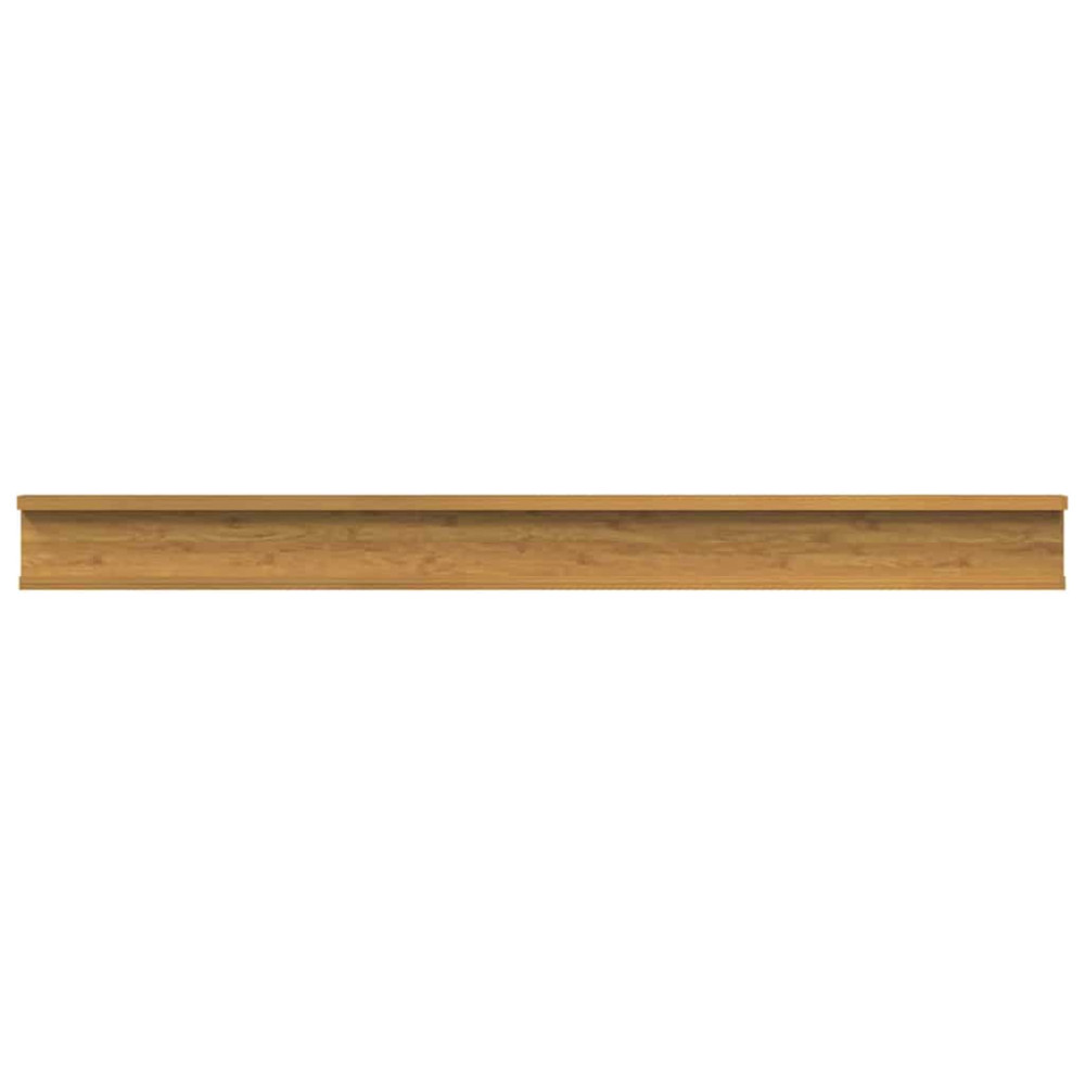 Produktbild för Vägg hylla med hylla 4 pcs Beige 100 x 9 x 3 cm Konstruerat trä