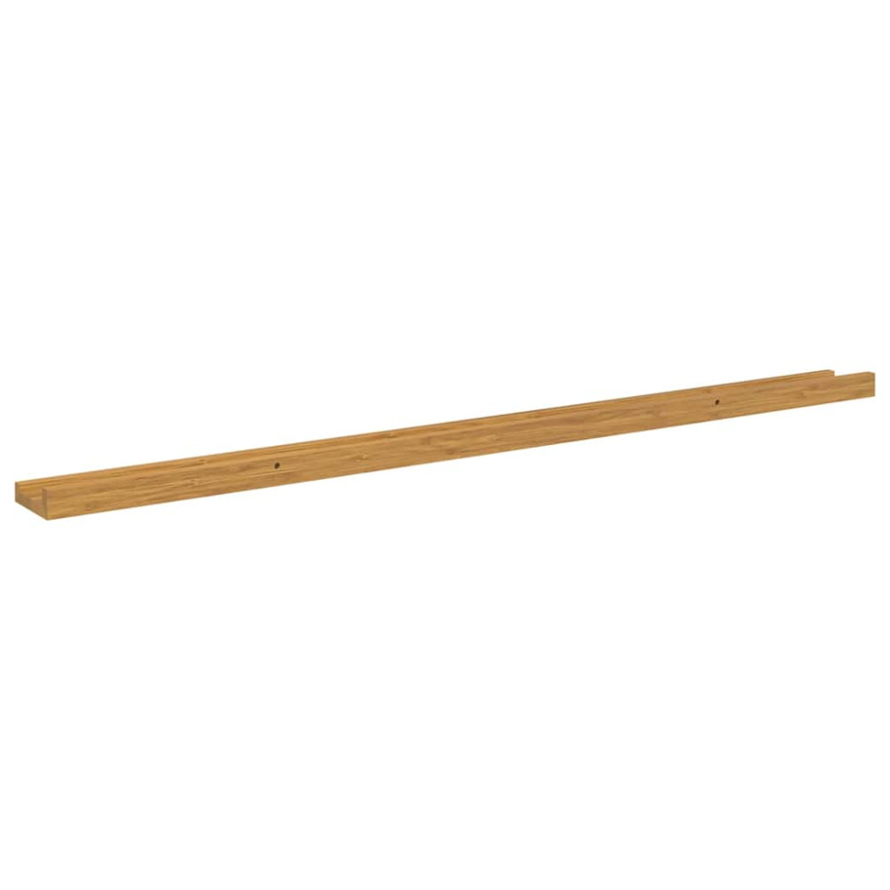 Produktbild för Vägg hylla med hylla 4 pcs Beige 115 x 9 x 3 cm Konstruerat trä