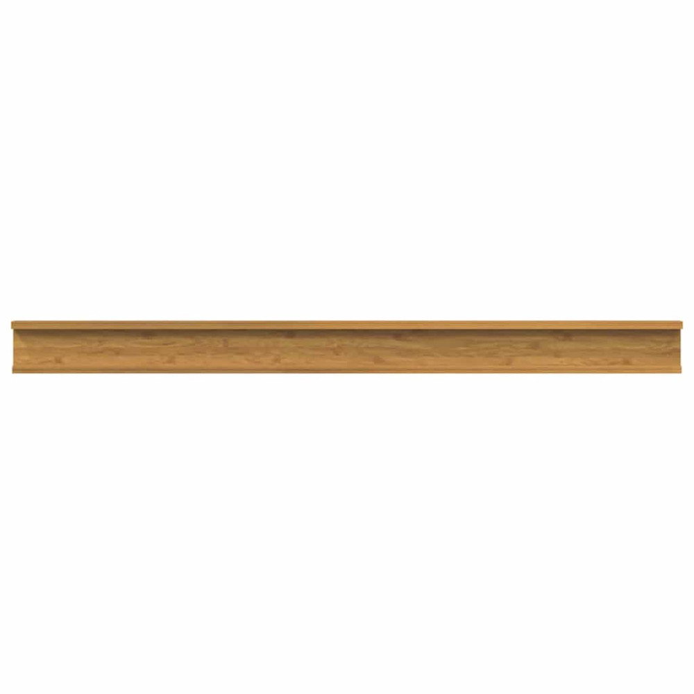 Produktbild för Vägg hylla med hylla 4 pcs Beige 115 x 9 x 3 cm Konstruerat trä
