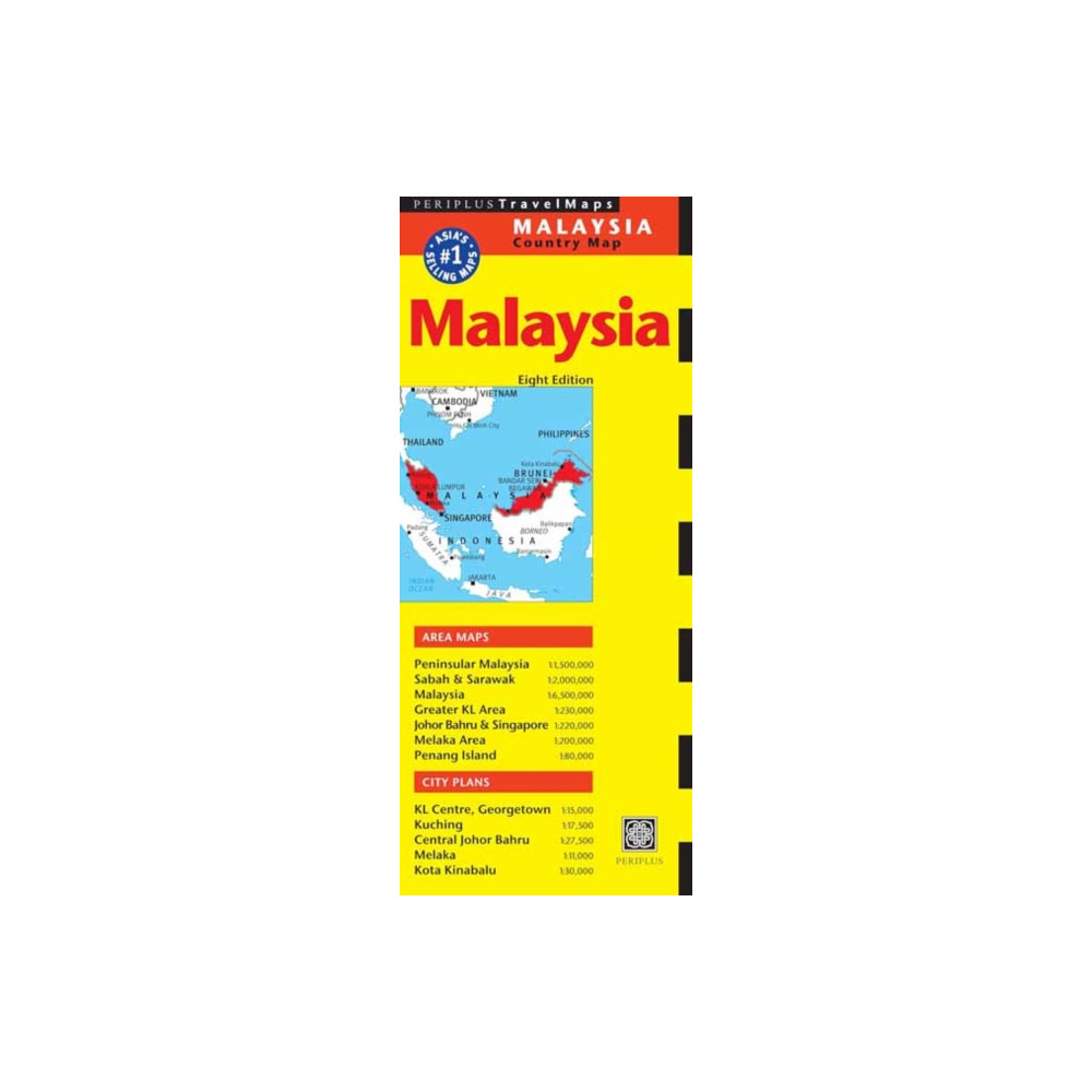 Produktbild för Malaysia Travel Map Eighth Edition