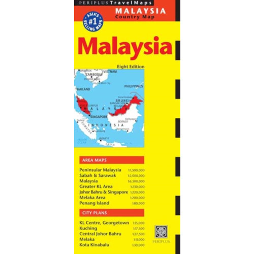 Tuttle Publishing Malaysia Travel Map Eighth Edition